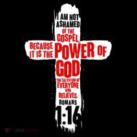 Inspirational The Power Of God Cross Romans 1:16 Apron