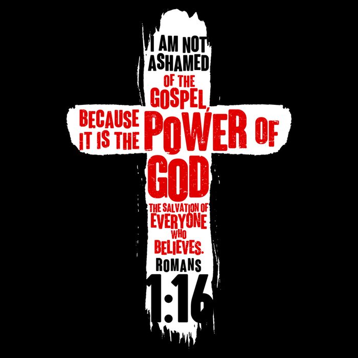 Inspirational The Power Of God Cross Romans 1:16 Impact Tech Backpack