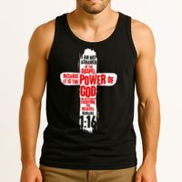 Inspirational The Power Of God Cross Romans 1:16 Tank Top