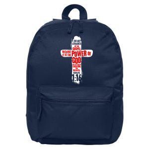 Inspirational The Power Of God Cross Romans 1:16 16 in Basic Backpack