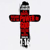 Inspirational The Power Of God Cross Romans 1:16 Garment-Dyed Sweatshirt