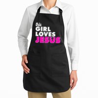 Inspirational This Girl Loves Jesus Apron