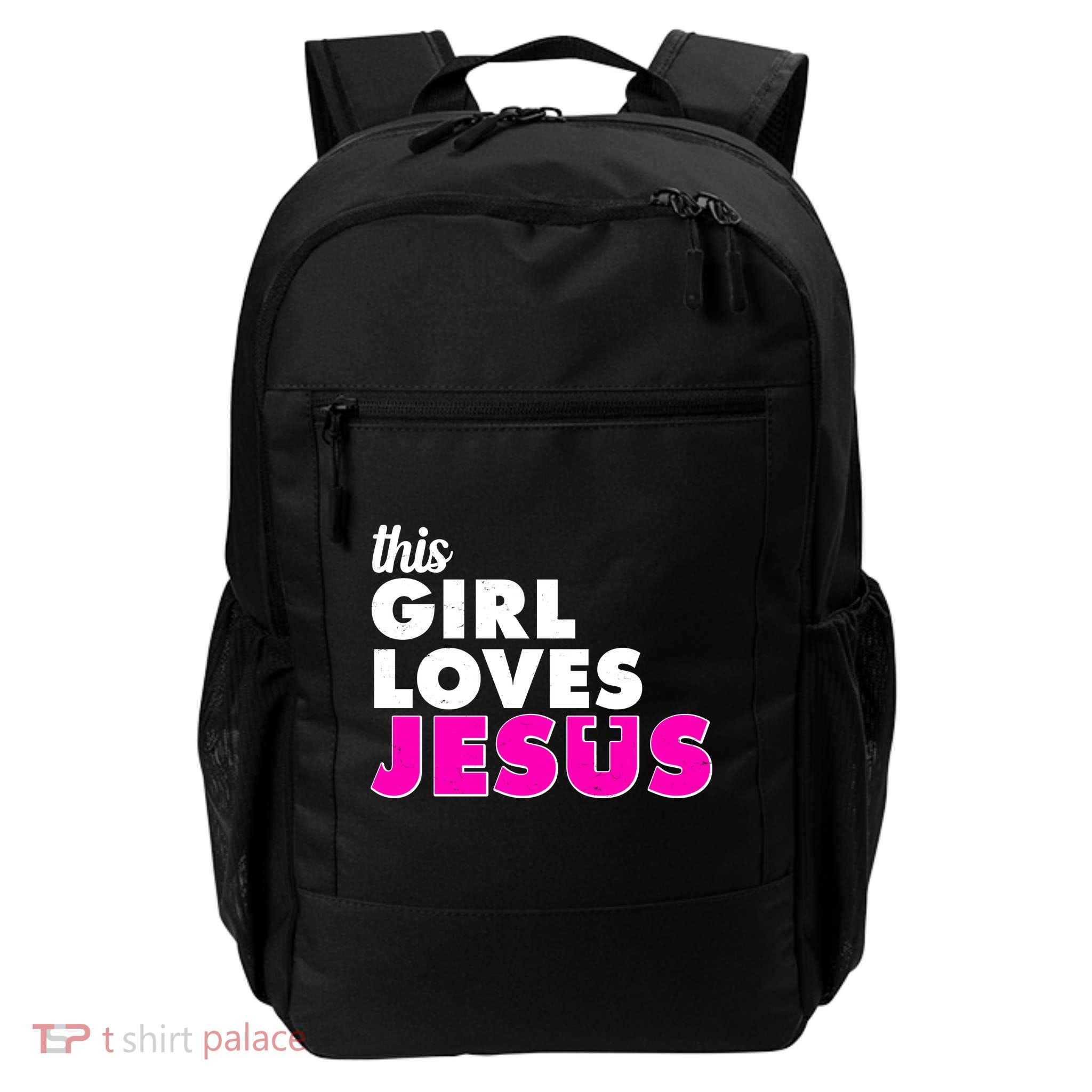 Inspirational This Girl Loves Jesus Daily Commute Backpack