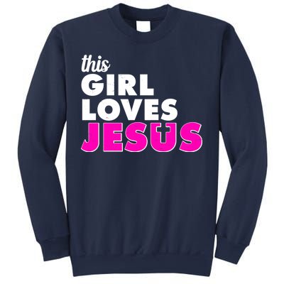 Inspirational This Girl Loves Jesus Sweatshirt