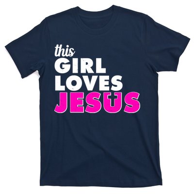 Inspirational This Girl Loves Jesus T-Shirt