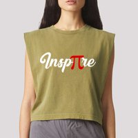 InsPIre Pi Day Logo 3.14 Garment-Dyed Women's Muscle Tee