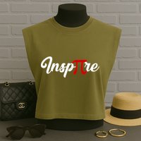 InsPIre Pi Day Logo 3.14 Garment-Dyed Women's Muscle Tee