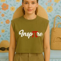 InsPIre Pi Day Logo 3.14 Garment-Dyed Women's Muscle Tee