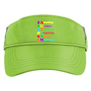 Inspiring Autism Awareness Amazing Smart Unique Puzzle Adult Drive Performance Visor