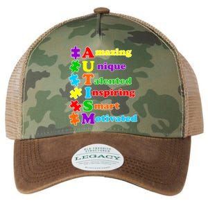 Inspiring Autism Awareness Amazing Smart Unique Puzzle Legacy Tie Dye Trucker Hat