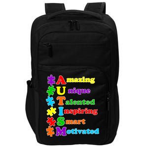 Inspiring Autism Awareness Amazing Smart Unique Puzzle Impact Tech Backpack