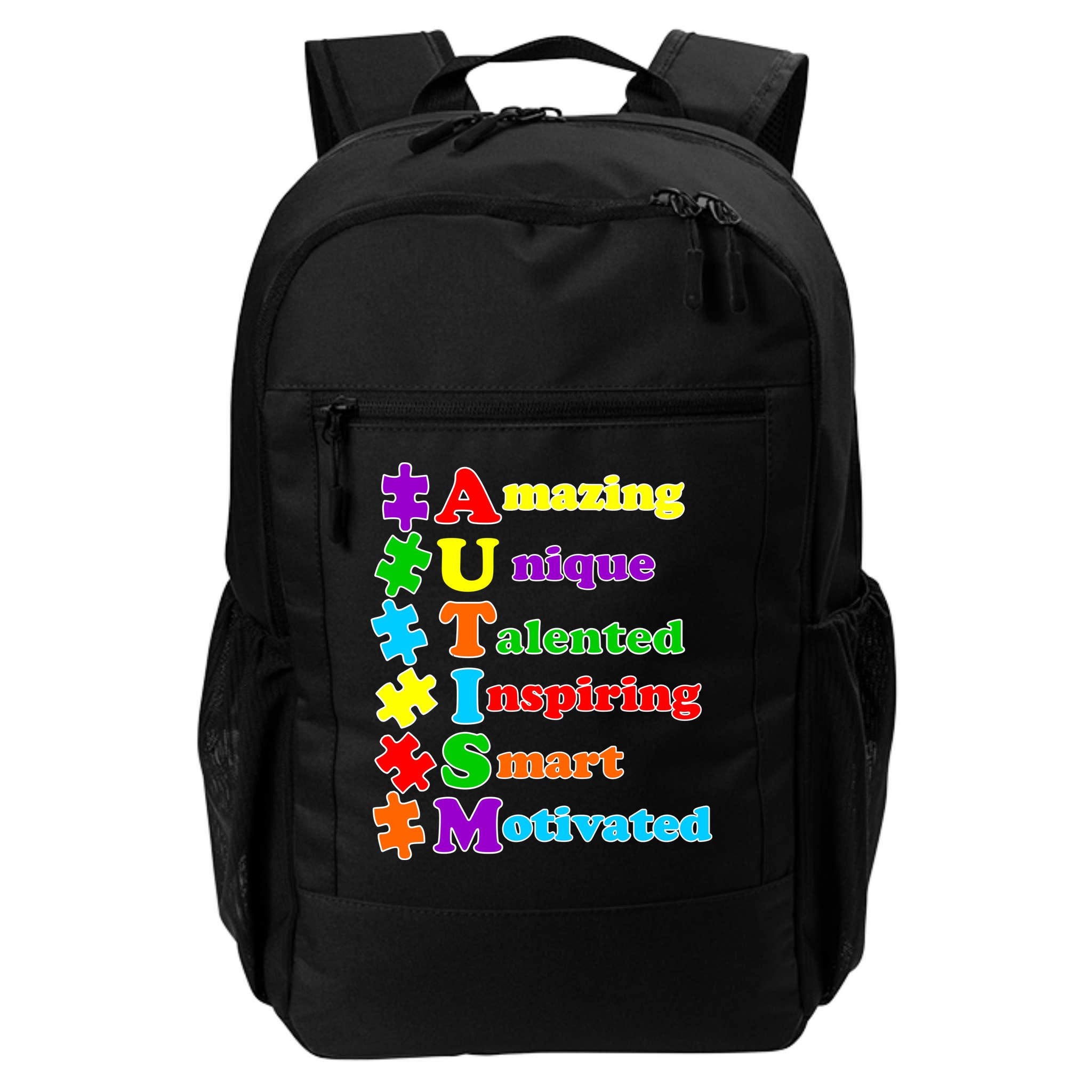 Inspiring Autism Awareness Amazing Smart Unique Puzzle Backpack