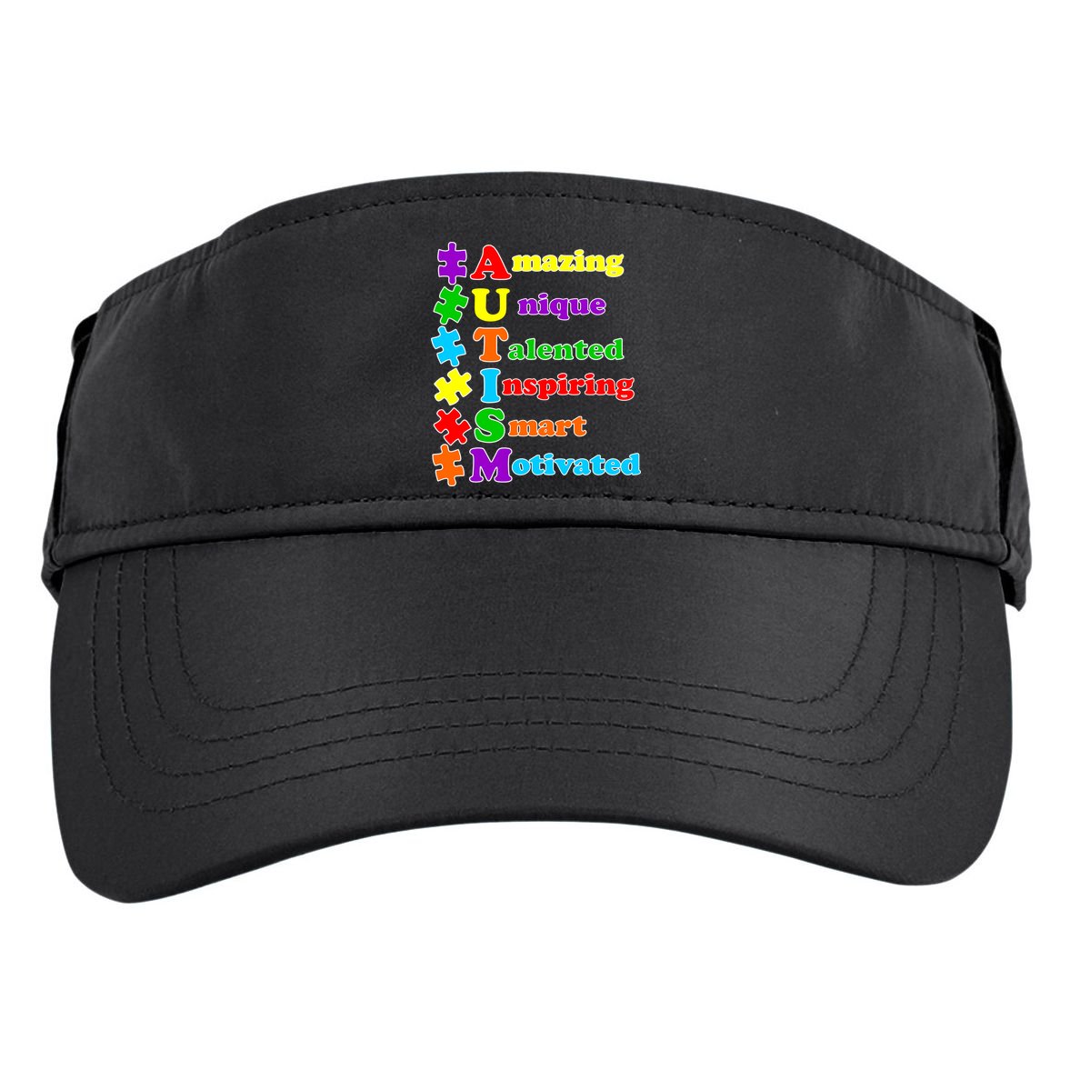 Inspiring Autism Awareness Amazing Smart Unique Puzzle Adult Drive Performance Visor