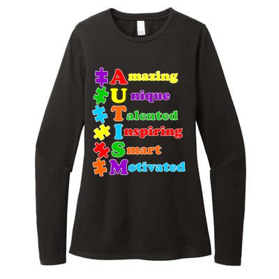 Inspiring Autism Awareness Amazing Smart Unique Puzzle Womens CVC Long Sleeve Shirt