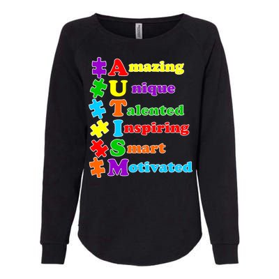 Inspiring Autism Awareness Amazing Smart Unique Puzzle Womens California Wash Sweatshirt