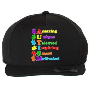 Inspiring Autism Awareness Amazing Smart Unique Puzzle Wool Snapback Cap