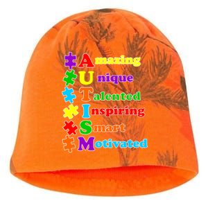 Inspiring Autism Awareness Amazing Smart Unique Puzzle Kati - Camo Knit Beanie