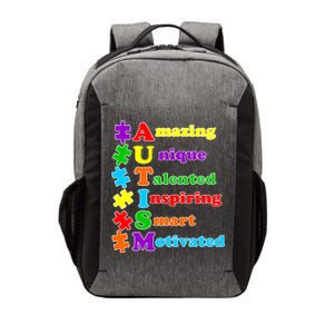 Inspiring Autism Awareness Amazing Smart Unique Puzzle Vector Backpack