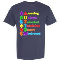 Inspiring Autism Awareness Amazing Smart Unique Puzzle Garment-Dyed Heavyweight T-Shirt