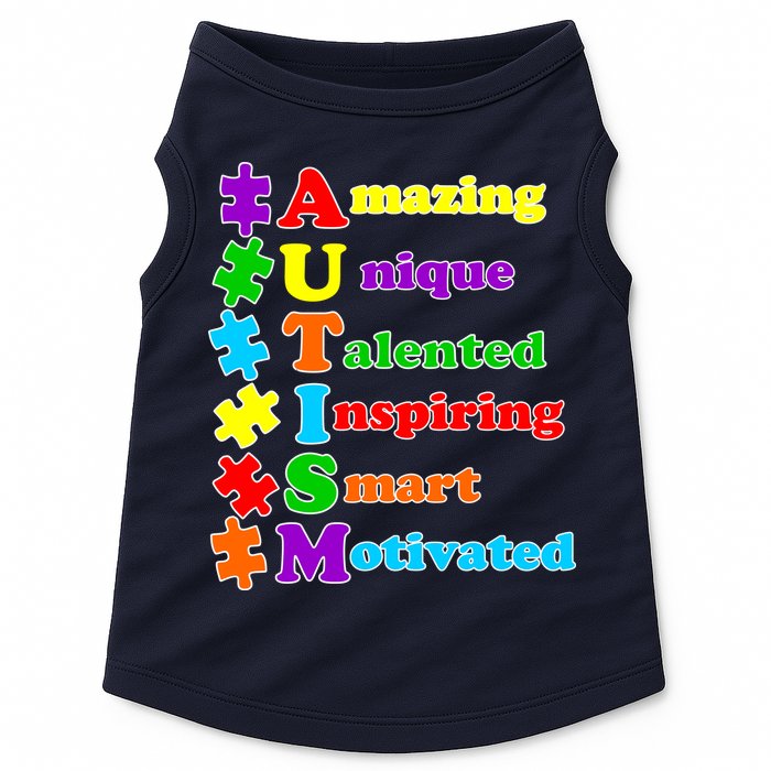 Inspiring Autism Awareness Amazing Smart Unique Puzzle Doggie Tank