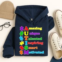 Inspiring Autism Awareness Amazing Smart Unique Puzzle Hoodie