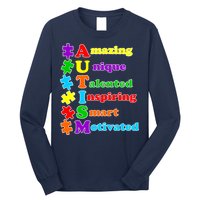 Inspiring Autism Awareness Amazing Smart Unique Puzzle Long Sleeve Shirt