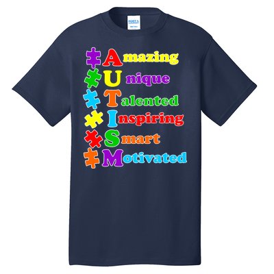 Inspiring Autism Awareness Amazing Smart Unique Puzzle Tall T-Shirt