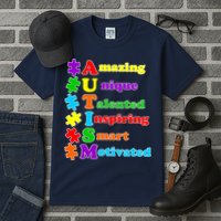 Inspiring Autism Awareness Amazing Smart Unique Puzzle Tall T-Shirt