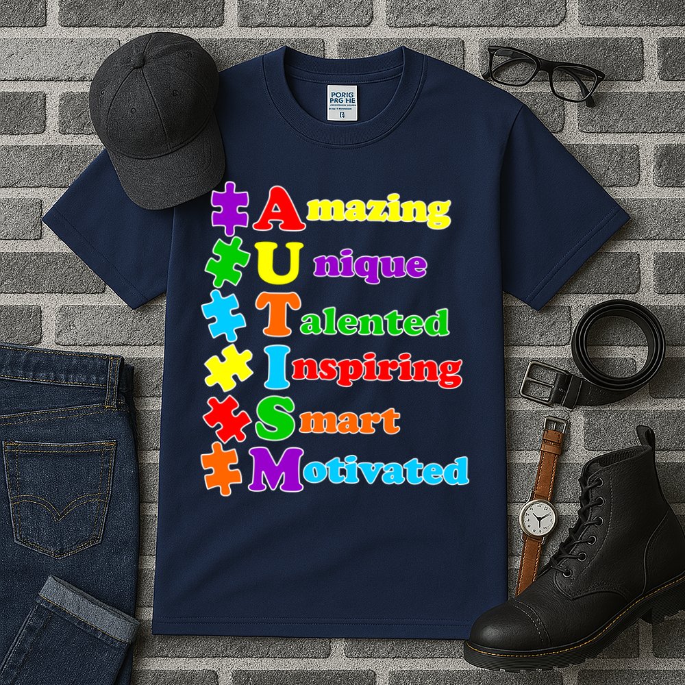 Inspiring Autism Awareness Amazing Smart Unique Puzzle Tall T-Shirt