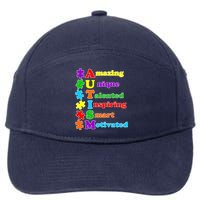 Inspiring Autism Awareness Amazing Smart Unique Puzzle 7-Panel Snapback Hat