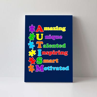 Inspiring Autism Awareness Amazing Smart Unique Puzzle Canvas