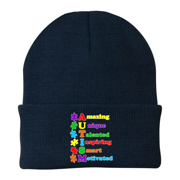 Inspiring Autism Awareness Amazing Smart Unique Puzzle Knit Cap Winter Beanie