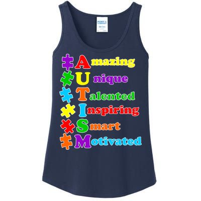 Inspiring Autism Awareness Amazing Smart Unique Puzzle Ladies Essential Tank