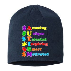 Inspiring Autism Awareness Amazing Smart Unique Puzzle Sustainable Beanie