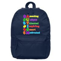 Inspiring Autism Awareness Amazing Smart Unique Puzzle 16 in Basic Backpack
