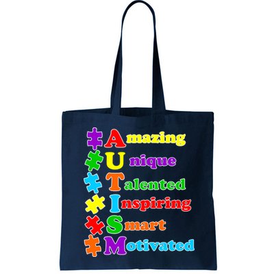 Inspiring Autism Awareness Amazing Smart Unique Puzzle Bag