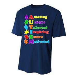 Inspiring Autism Awareness Amazing Smart Unique Puzzle Performance Sprint T-Shirt