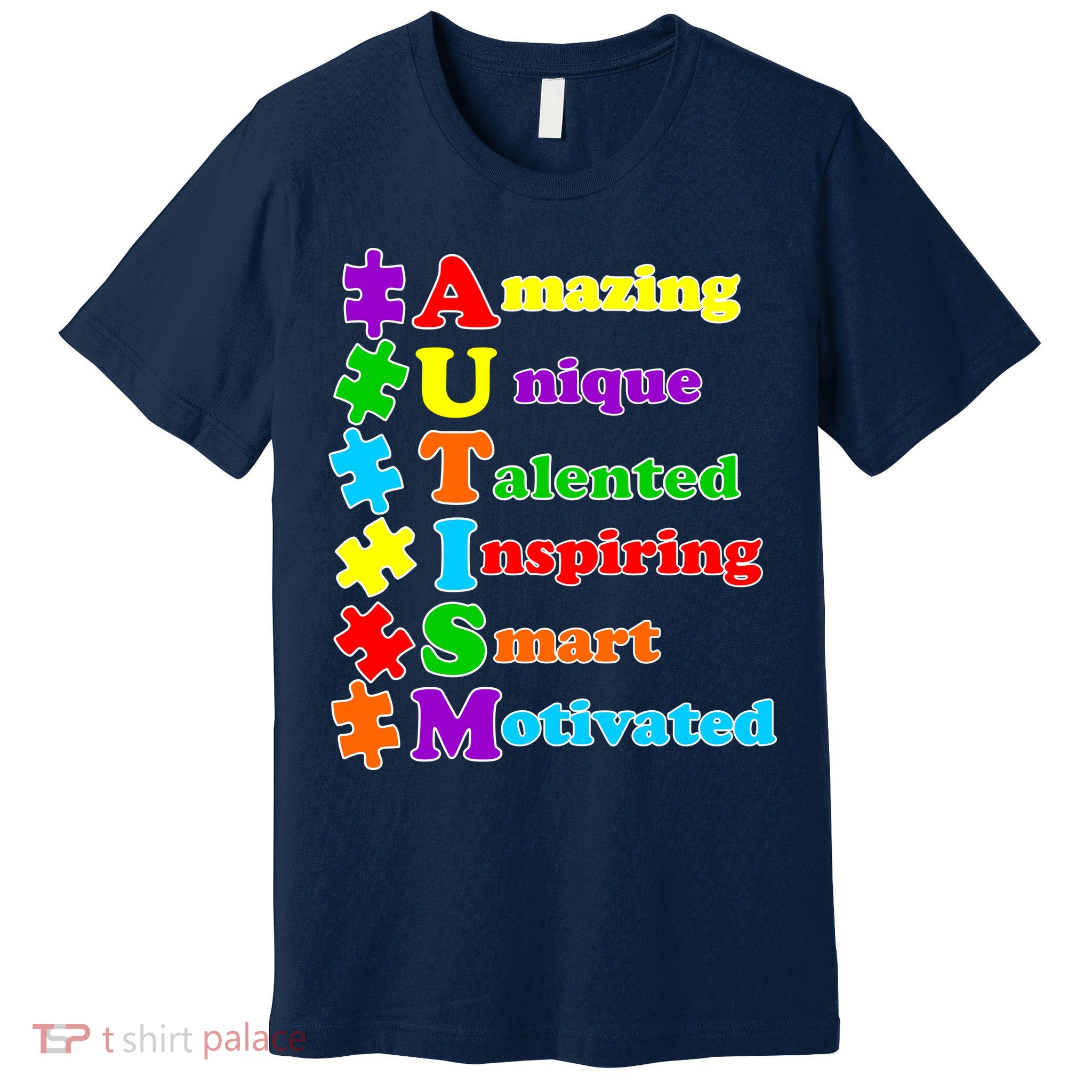 Inspiring Autism Awareness Amazing Smart Unique Puzzle Premium T-Shirt