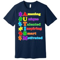 Inspiring Autism Awareness Amazing Smart Unique Puzzle Premium T-Shirt