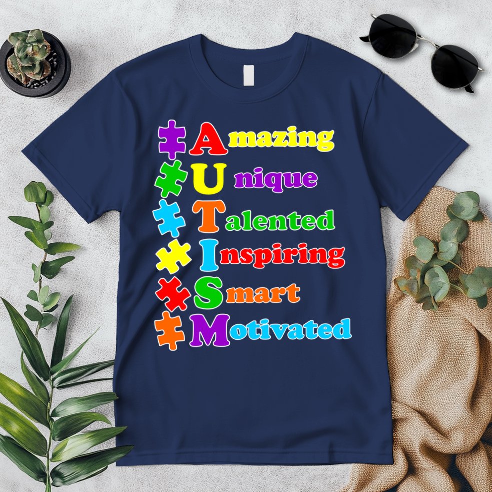 Inspiring Autism Awareness Amazing Smart Unique Puzzle Premium T-Shirt