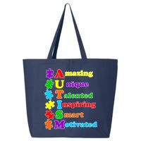 Inspiring Autism Awareness Amazing Smart Unique Puzzle 25L Jumbo Tote