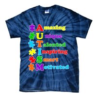Inspiring Autism Awareness Amazing Smart Unique Puzzle Tie-Dye T-Shirt