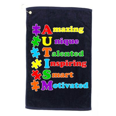 Inspiring Autism Awareness Amazing Smart Unique Puzzle Golf Towel
