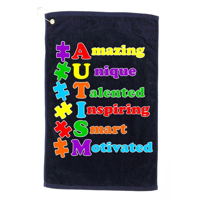 Inspiring Autism Awareness Amazing Smart Unique Puzzle Golf Towel