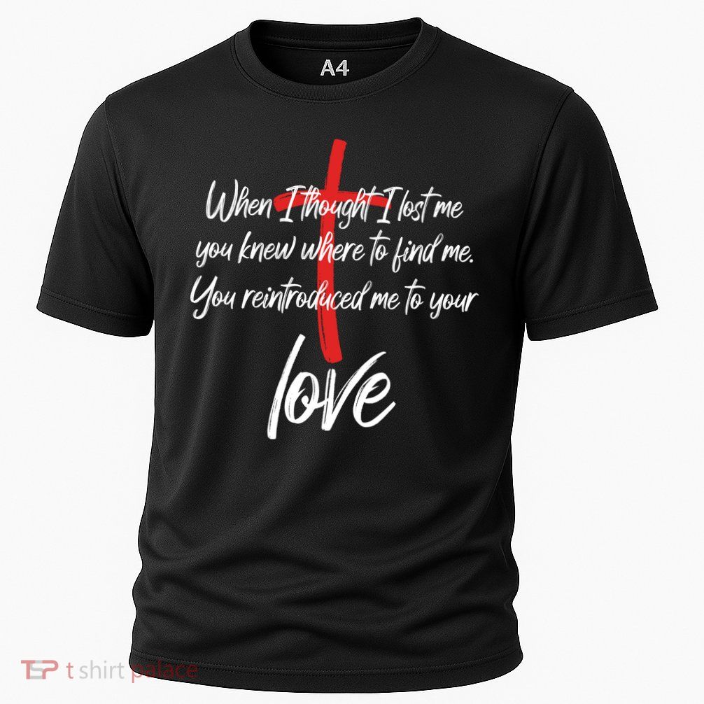 Inspiring Christian Quote Faith Cross Cooling Performance Crew T-Shirt