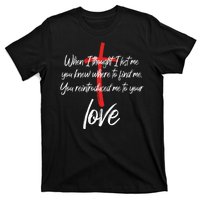 Inspiring Christian Quote Faith Cross T-Shirt