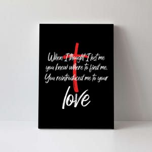 Inspiring Christian Quote Faith Cross Canvas