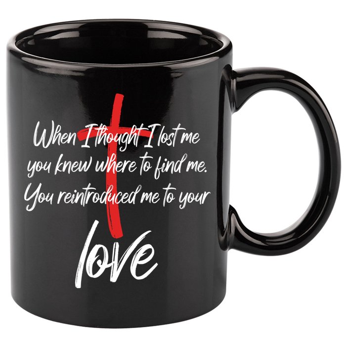 Inspiring Christian Quote Faith Cross 11oz C Handle Ceramic Mug