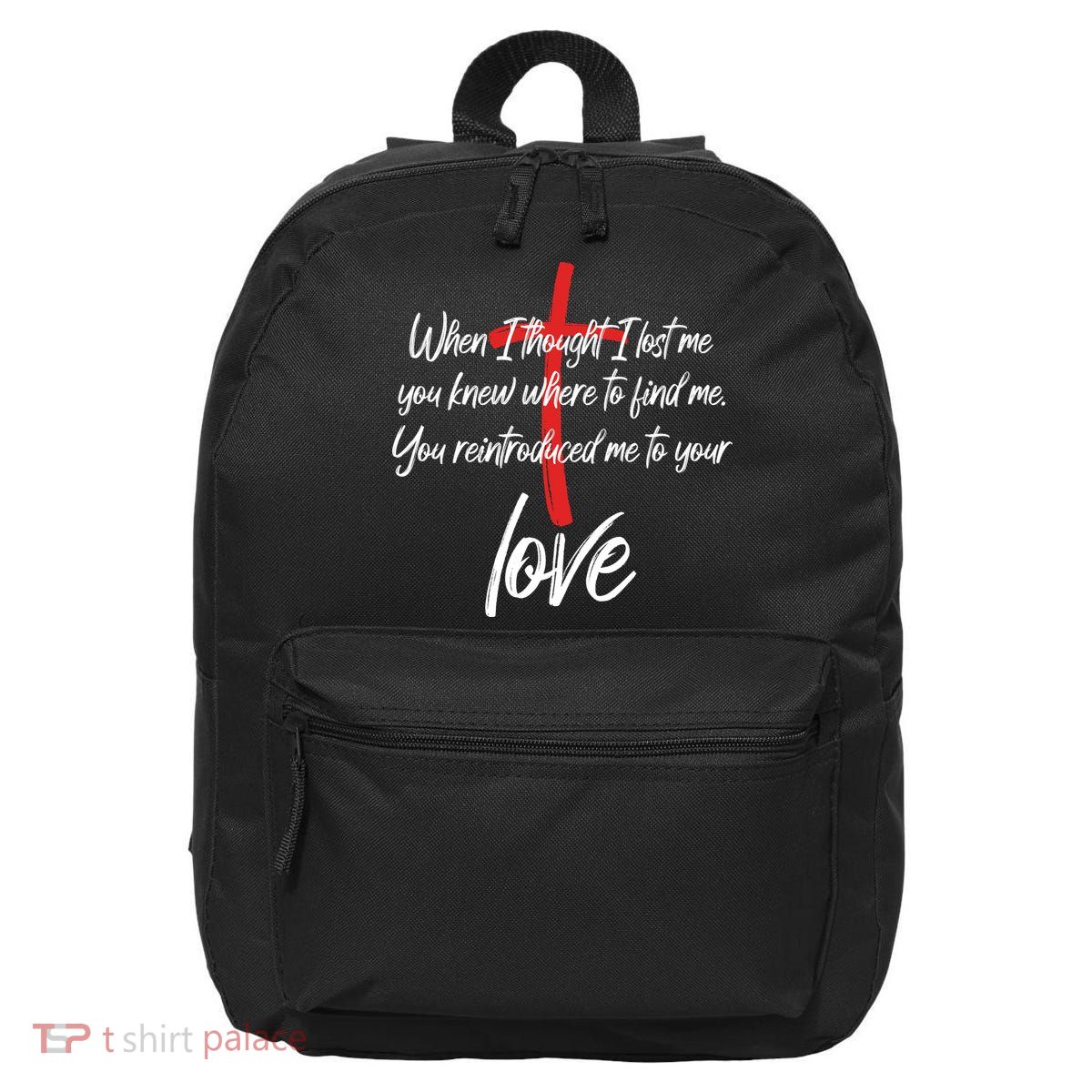 Inspiring Christian Quote Faith Cross 16 in Basic Backpack