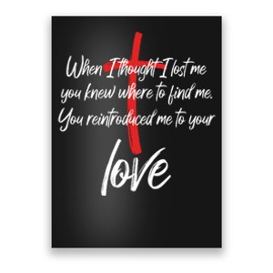 Inspiring Christian Quote Faith Cross Poster